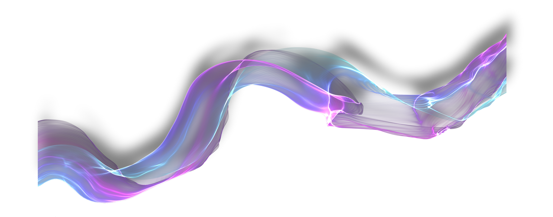 Abstract transparent smoke, colored air plume