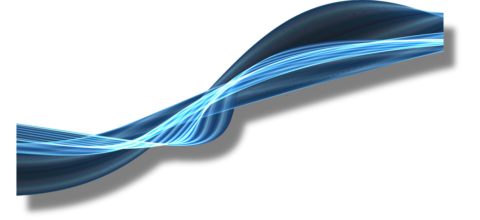 Abstract transparent smoke, blue plume