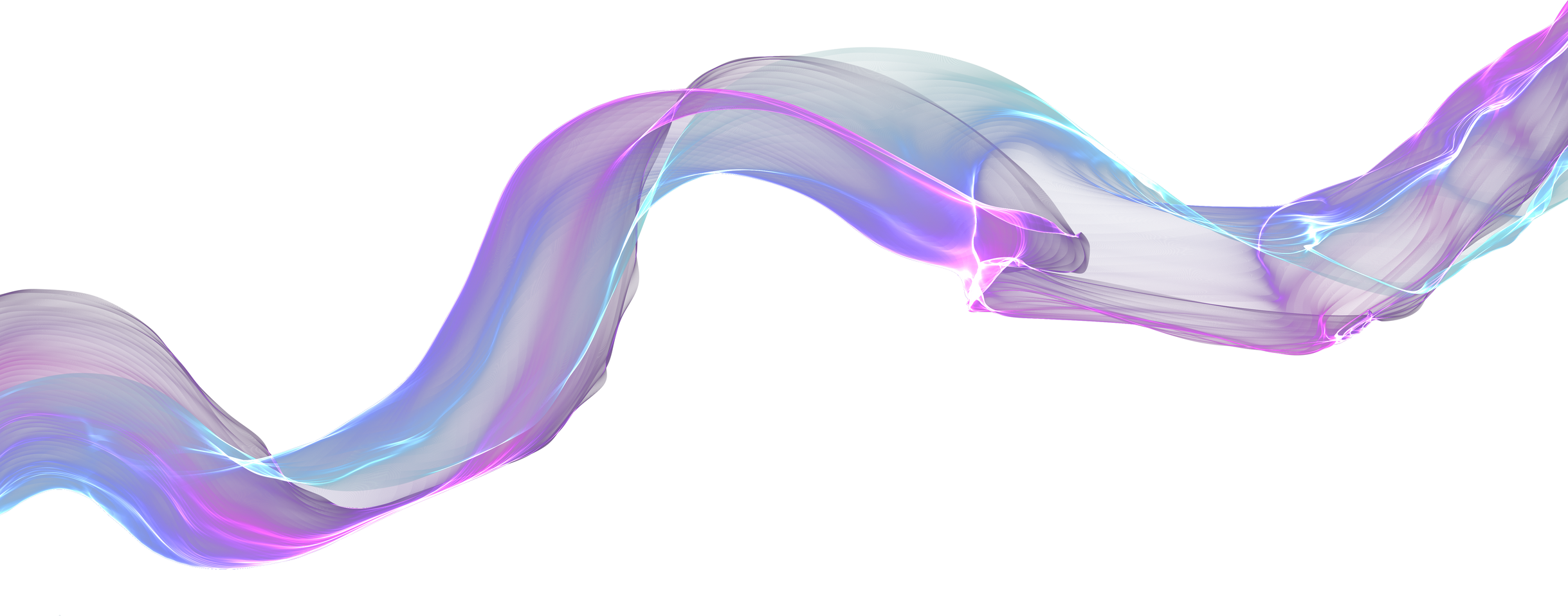 Abstract transparent smoke, colored air plume
