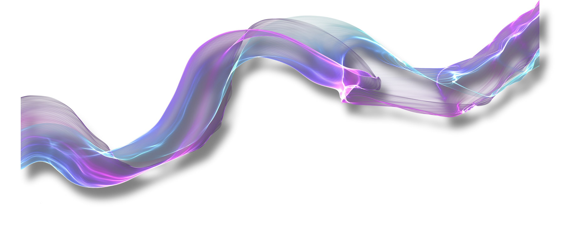 Abstract transparent smoke, colored air plume