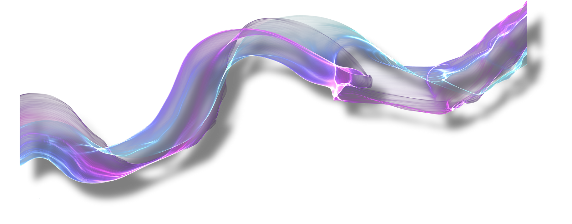 Abstract transparent smoke, colored air plume