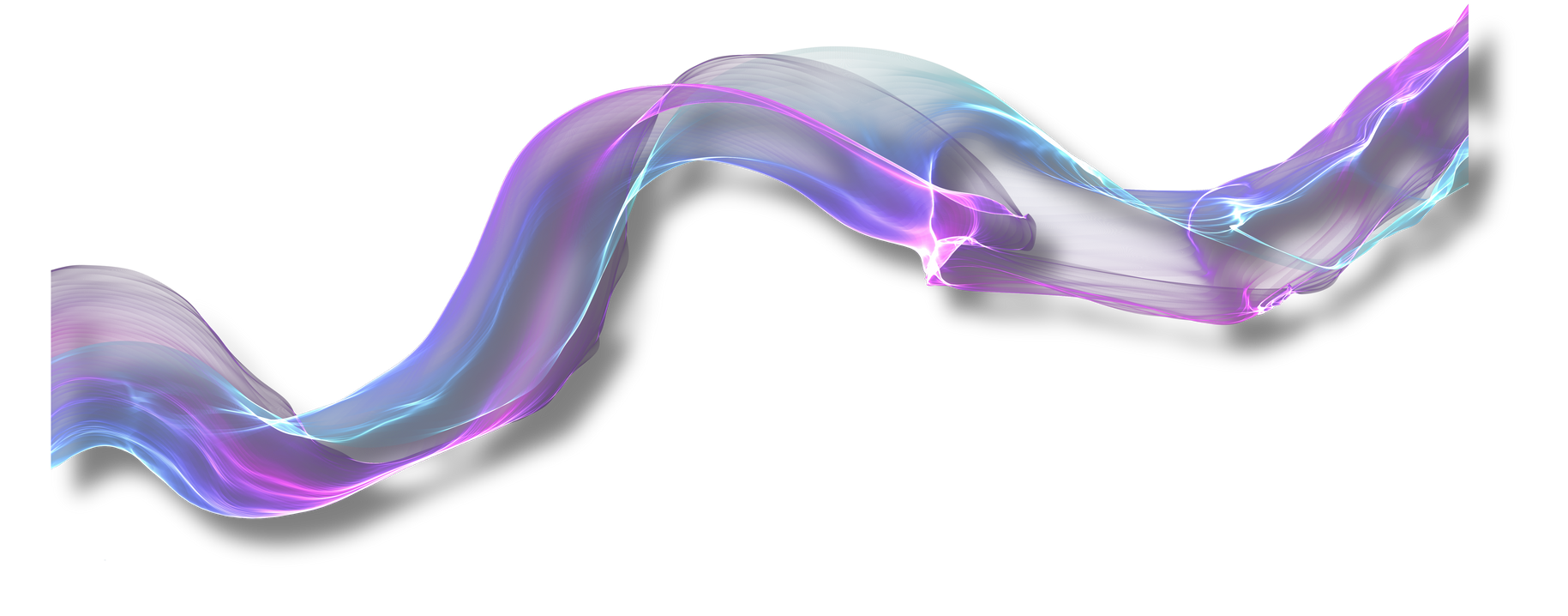 Abstract transparent smoke, colored air plume